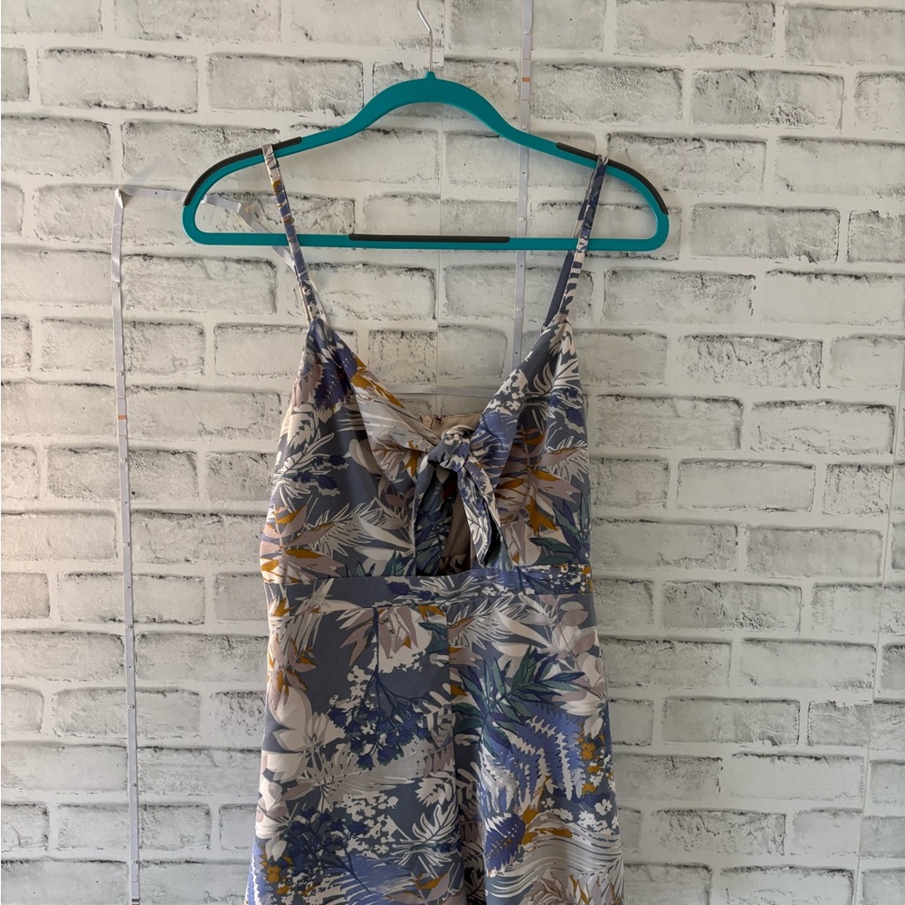 Floral Tie-Front Dress